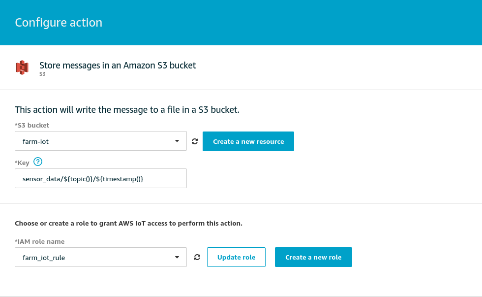 Store messages in an Amazon S3 bucket